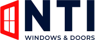 NTI Windows & Doors Logo with the letters "NTI" in large dark font, a red shape resembling a window on the left, and smaller blue text reading "Innovative Talent" below—perfect for NTI Windows and Doors or GTA Garage Doors branding. Window Replacement Hamilton & GTA