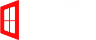 NTI Windows & Doors A stylized red window on the left with three vertical black bars, next to a horizontal black line on a white background—perfect for NTI Windows and Doors or GTA Windows branding. Window Replacement Hamilton & GTA